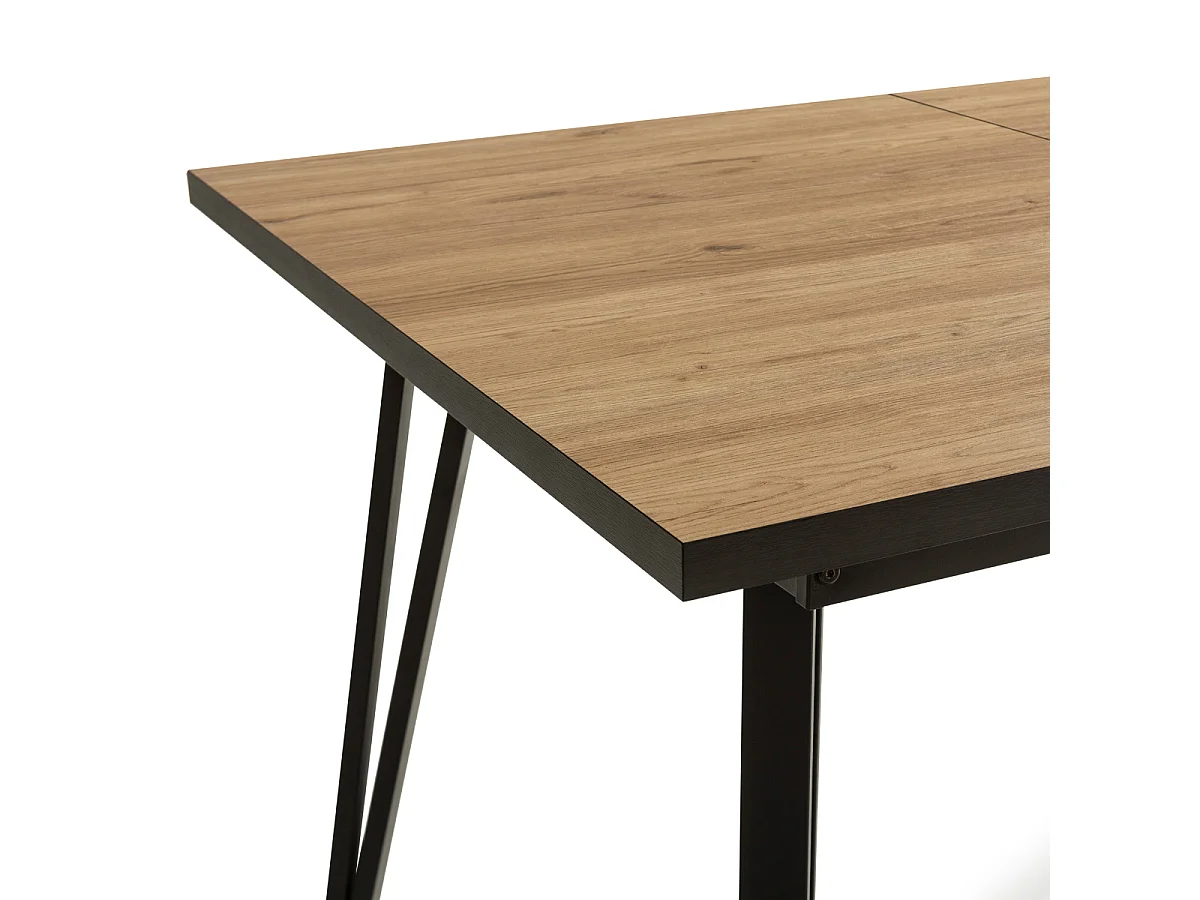 Mesa extensível de carvalho para 6 pessoas 140/180x90 cm