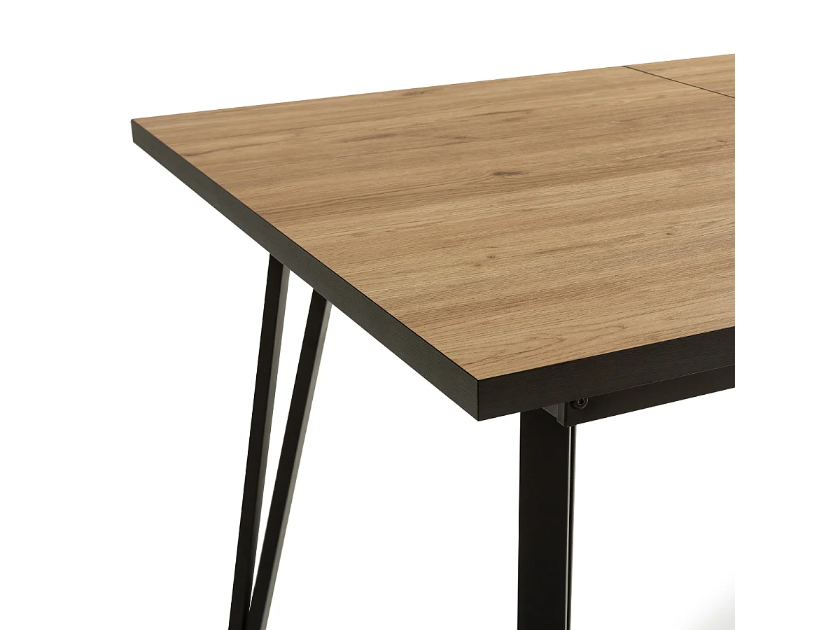 Mesa extensível de carvalho para 6 pessoas 140/180x90 cm