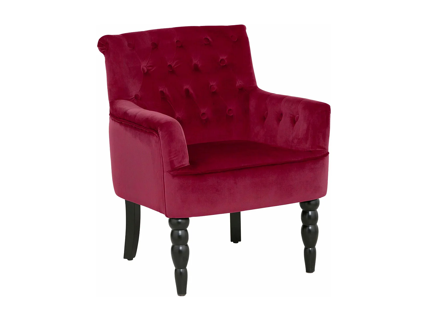 Alexia | Sessel aus Samt rot