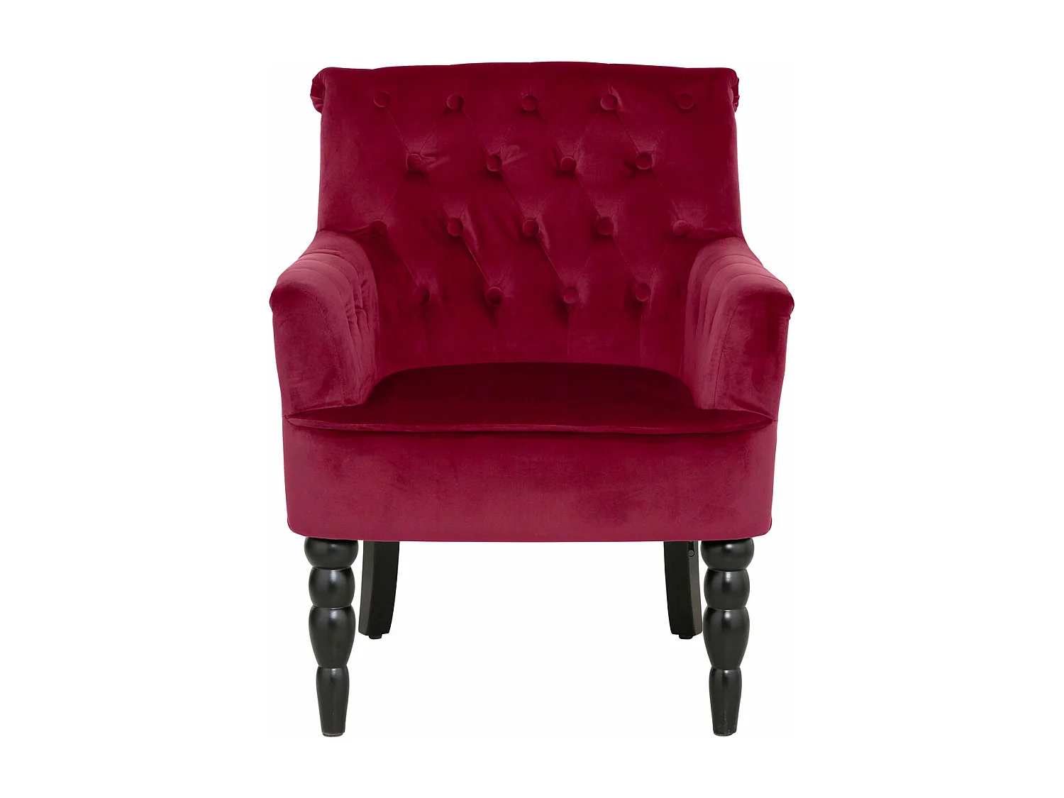 Alexia | Sessel aus Samt rot