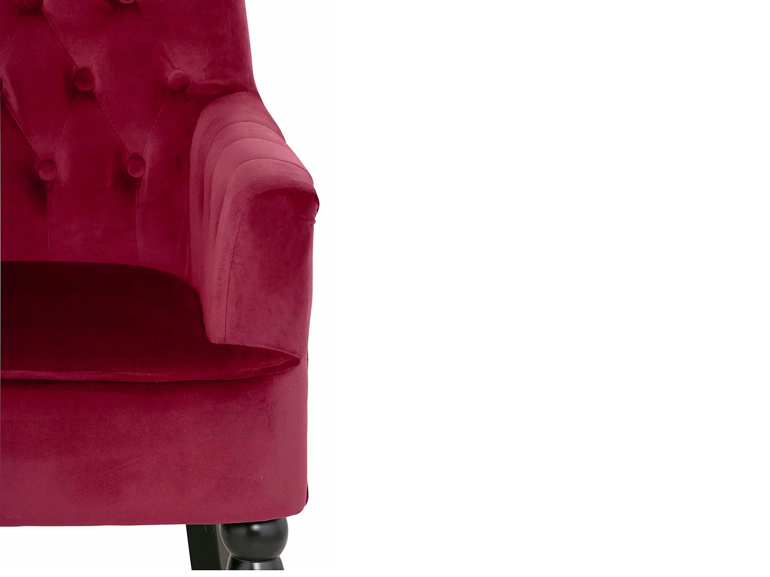 Alexia | Sessel aus Samt rot