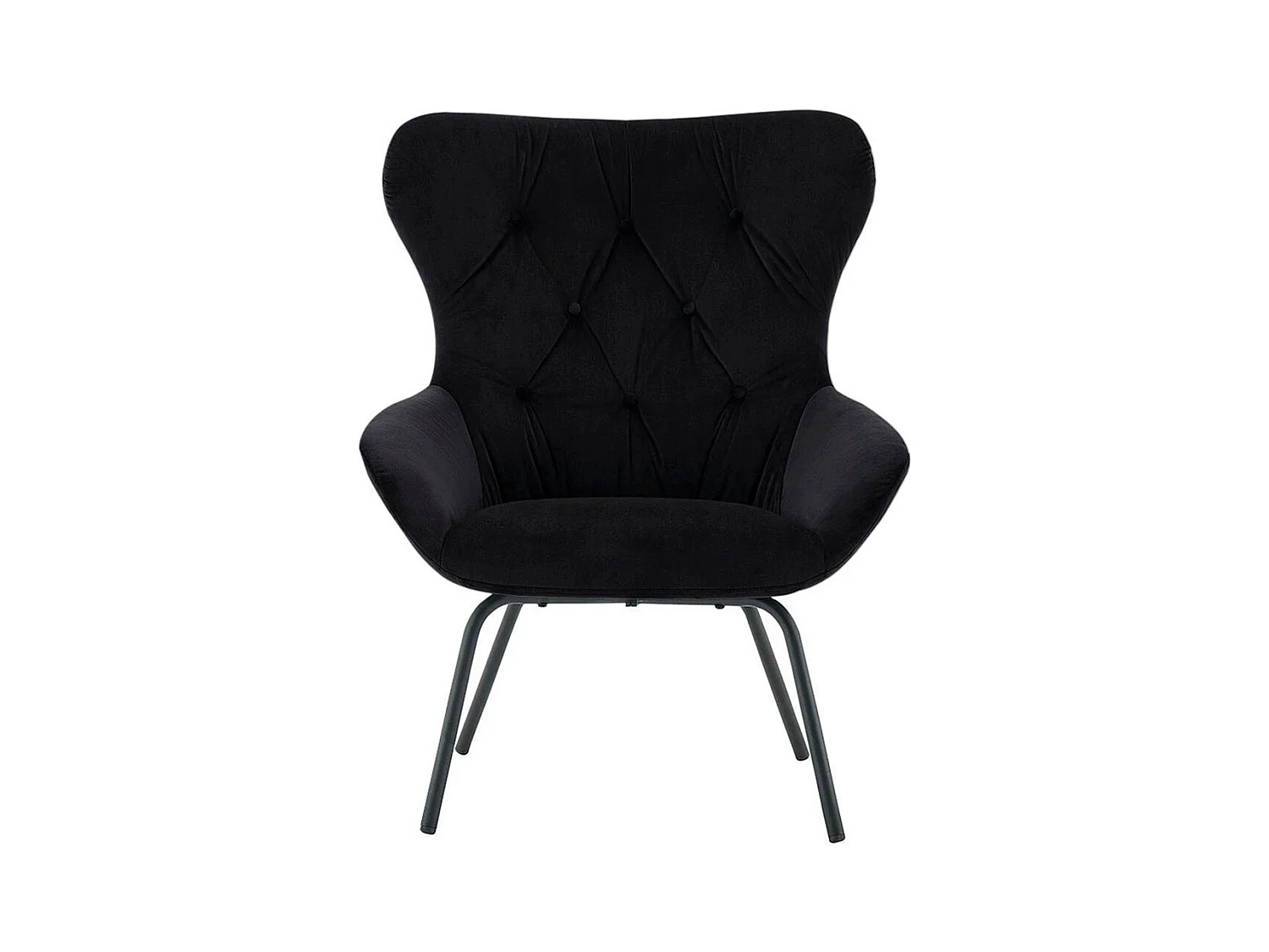 Sierra | Sillón en terciopelo negro