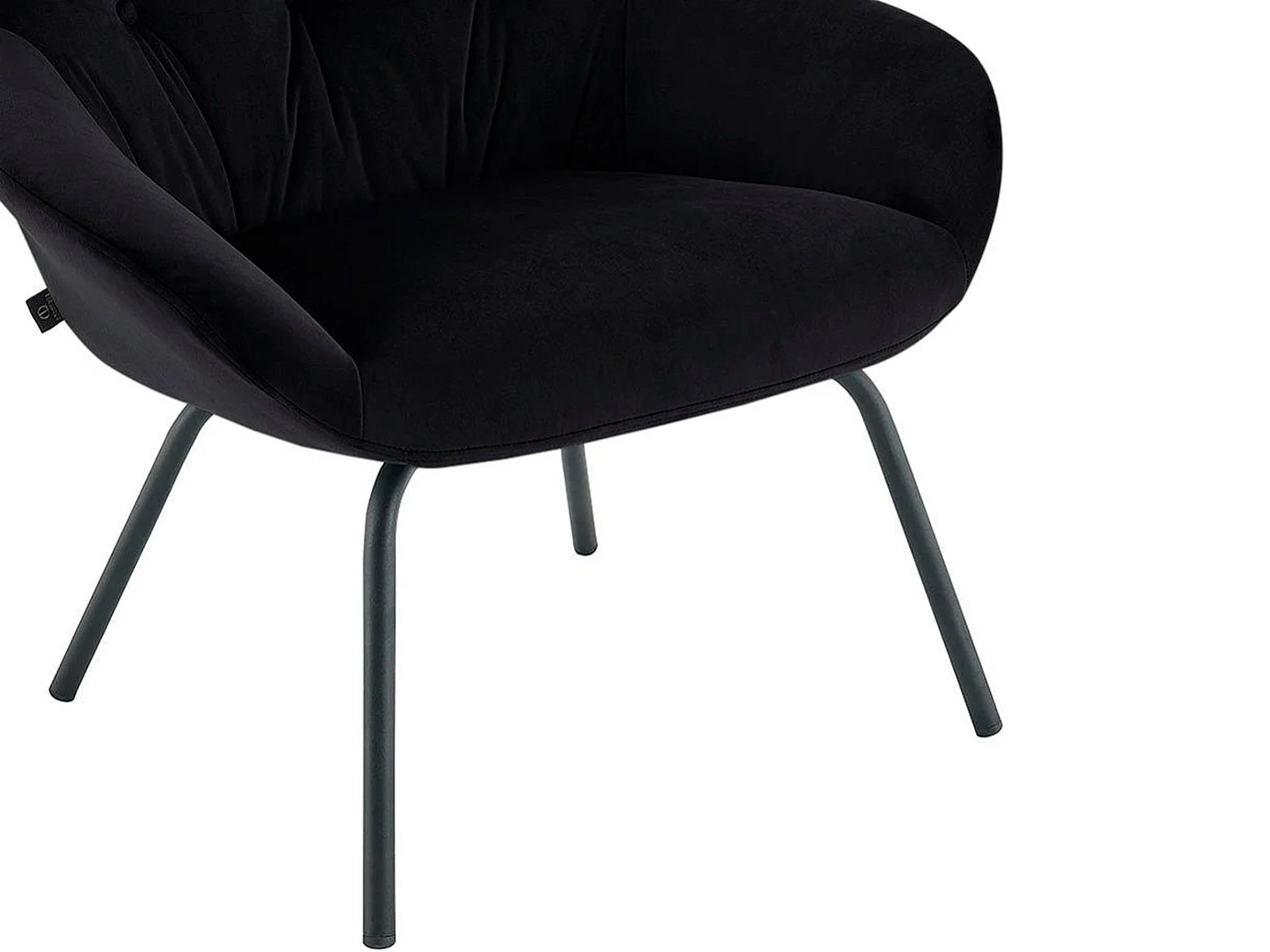 Sierra | Sillón en terciopelo negro