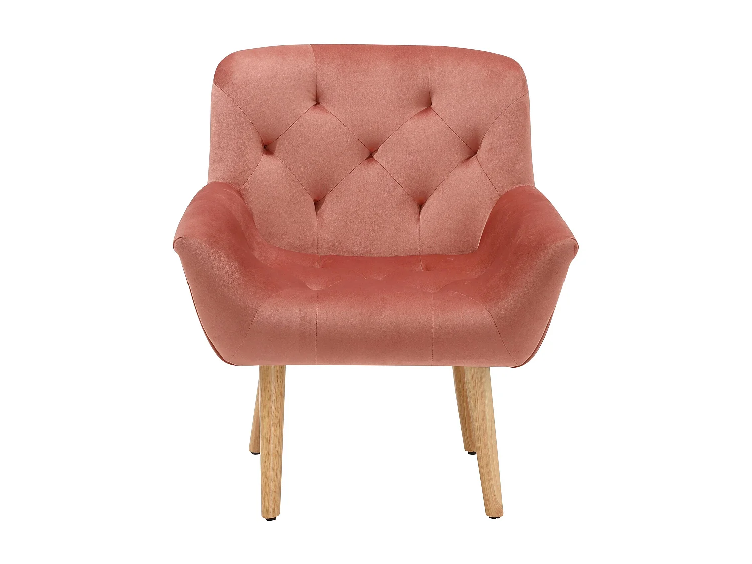 Sami | Sillón en terciopelo rosa