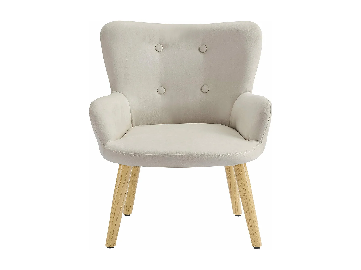 Coco | Fauteuil pour enfants en microfibre crème