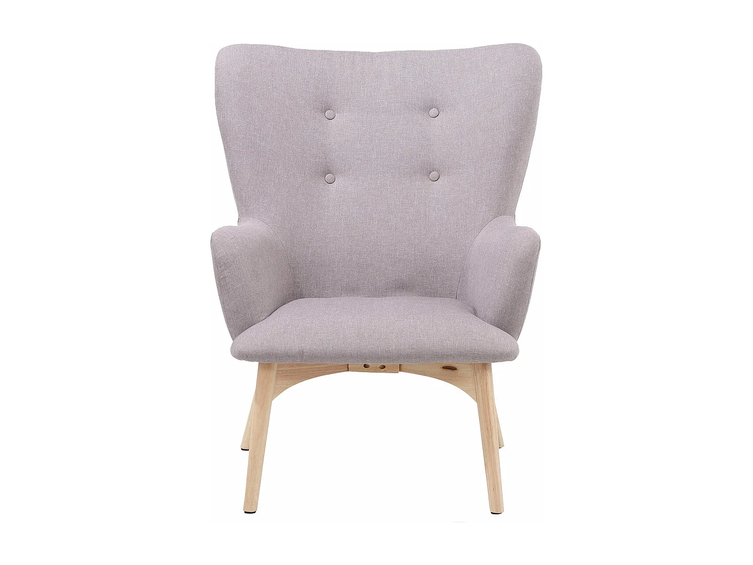 New York | Fauteuil + tabouret en velours gris clair