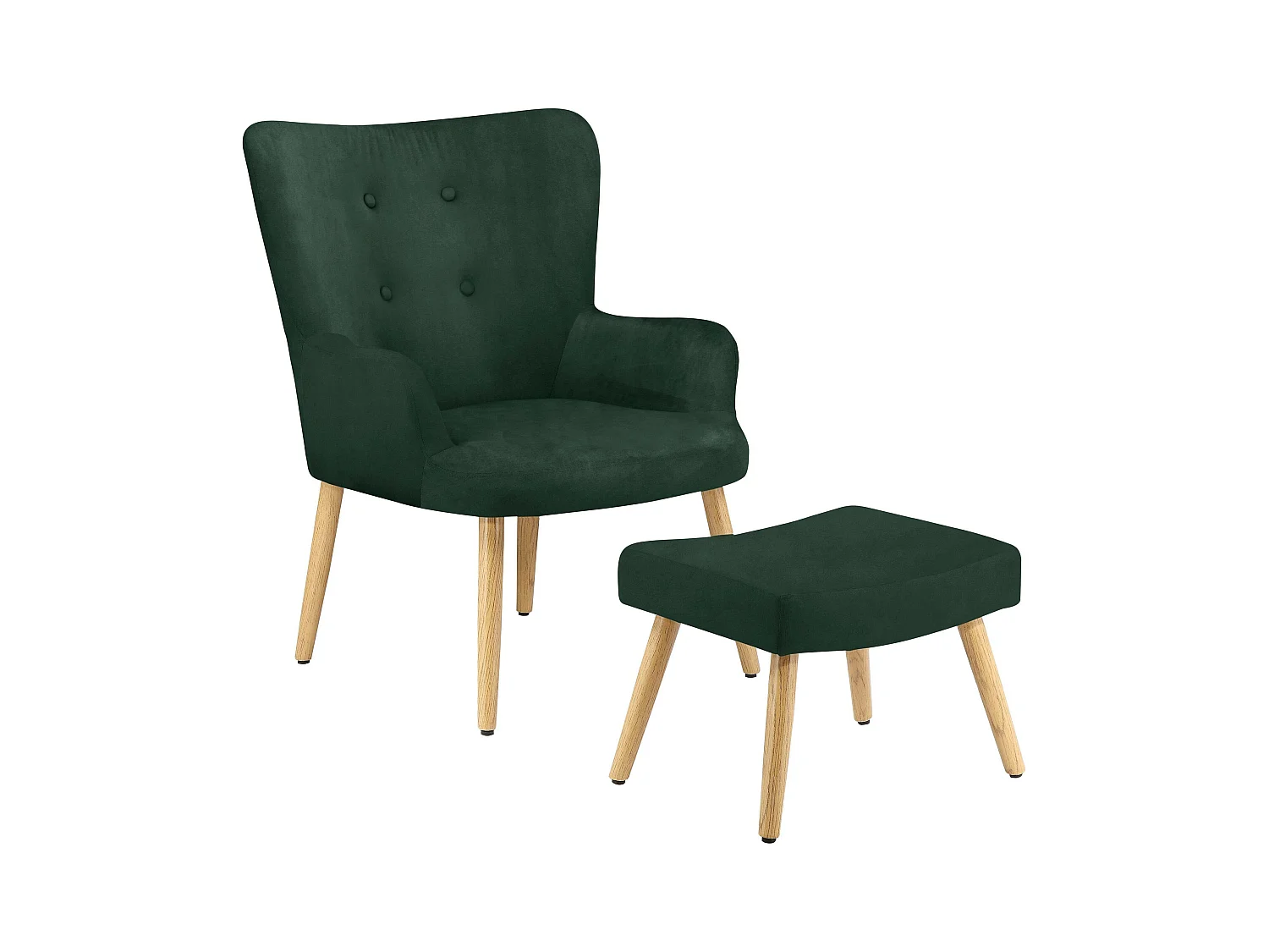 Coco | Fauteuil en vert foncé