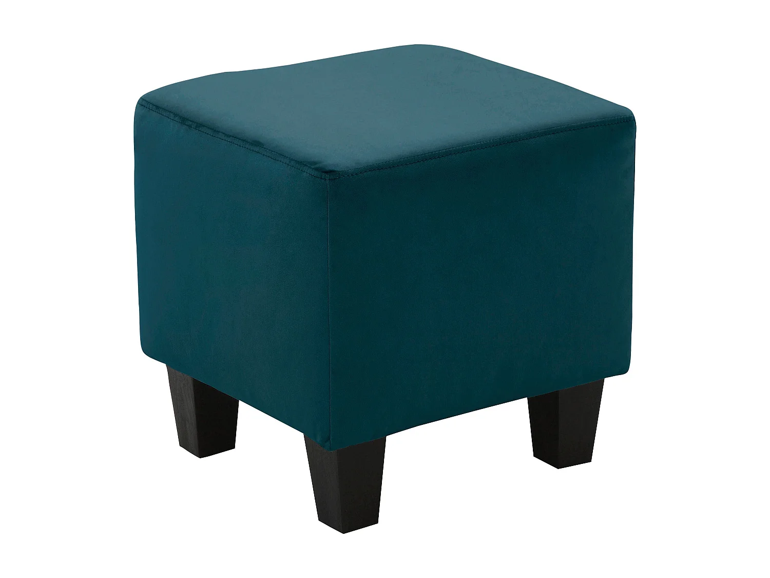 Zhili | Sessel + Hocker aus Samt petrol