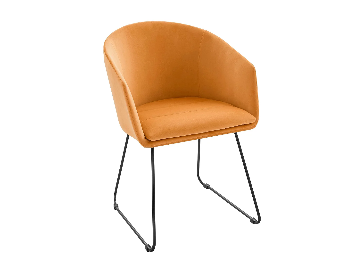 Taunton | Sessel aus Samt gold