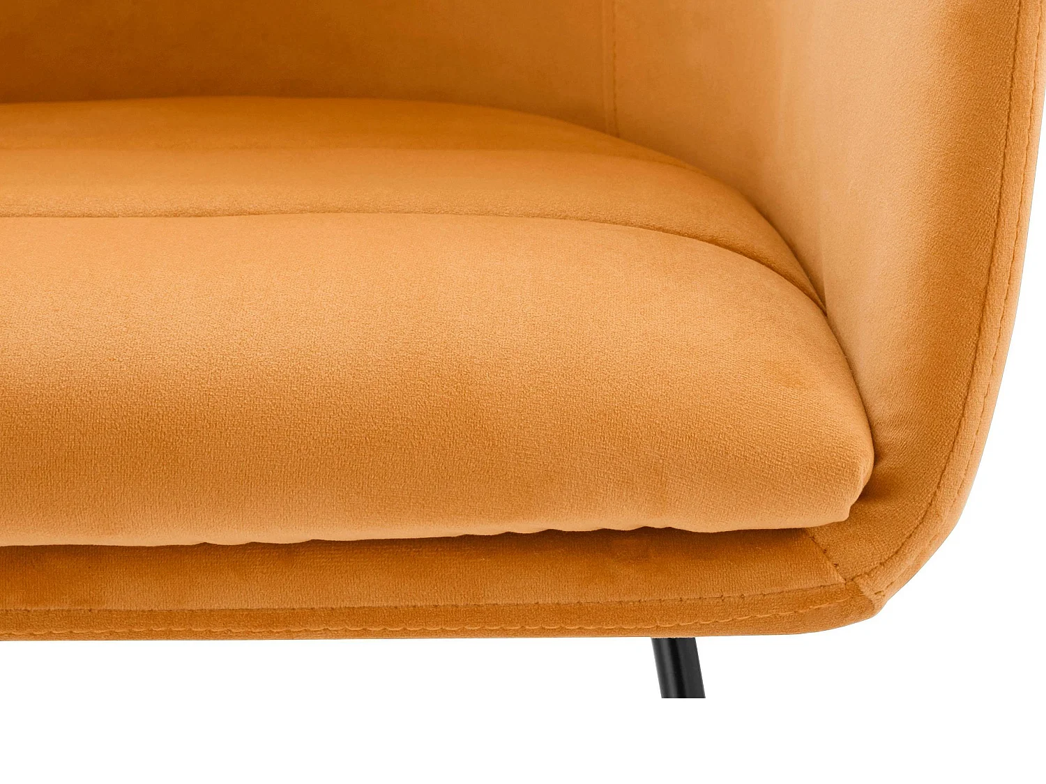 Taunton | Sessel aus Samt gold