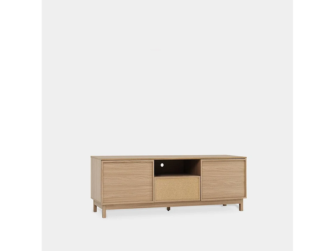 Meuble TV 160 en bois naturel 160x50 cm-Bora
