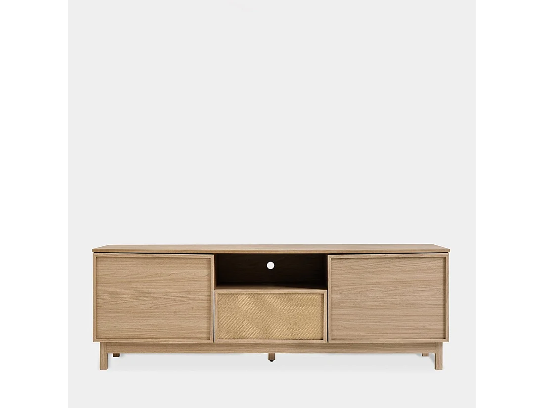 Meuble TV 160 en bois naturel 160x50 cm-Bora