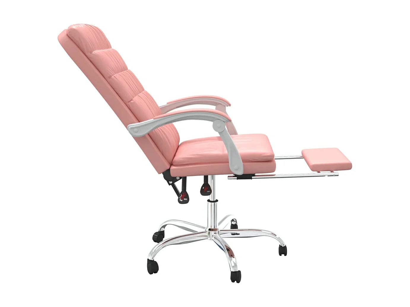Fauteuil inclinable de bureau Rose Similicuir