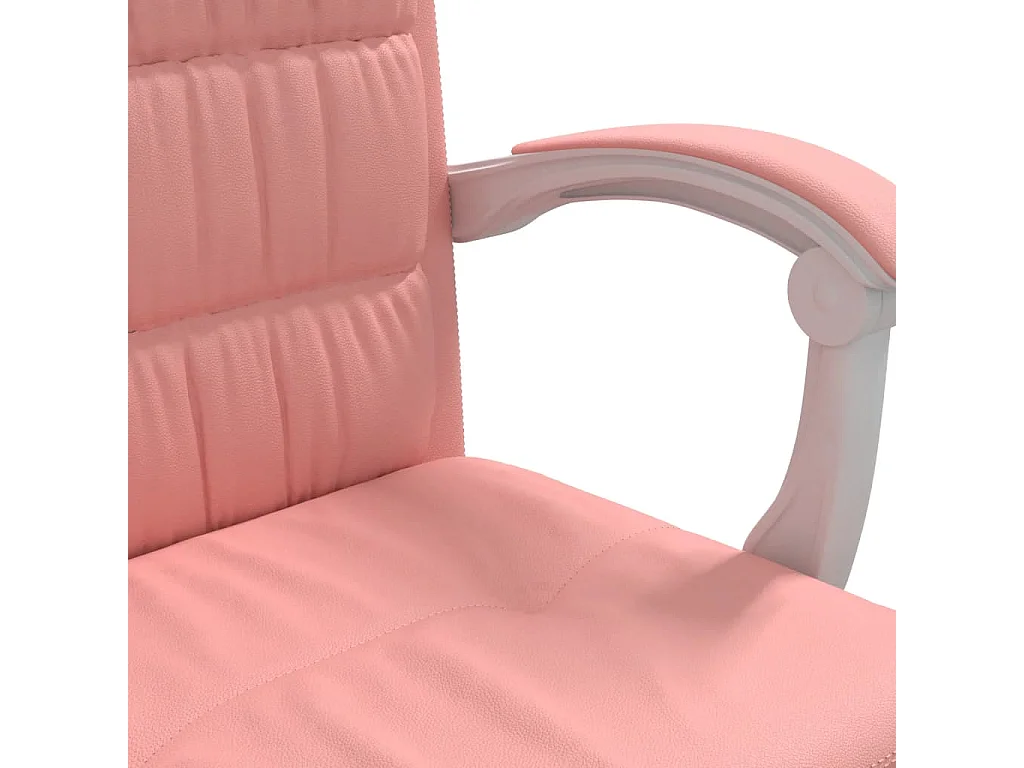 Fauteuil inclinable de bureau Rose Similicuir