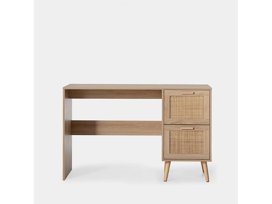 Bureau d'écriture en rotin naturel 120x76 cm-Tahiti