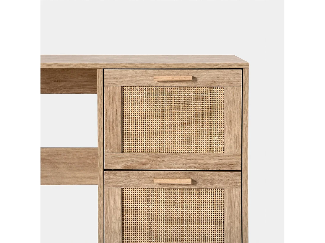 Mesa escritorio de Fibra natural Natural 76 x 120- Tahiti