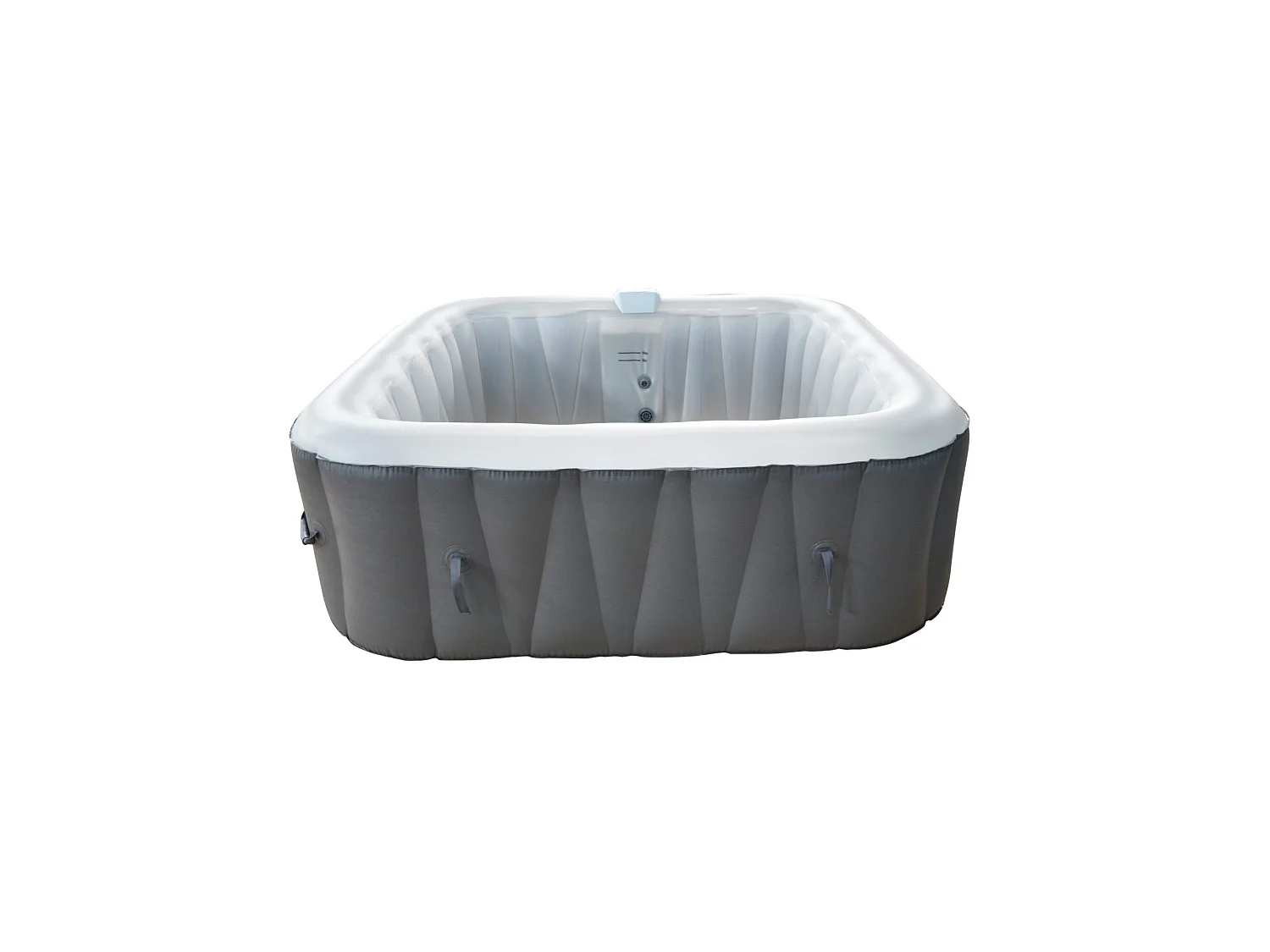 Vierkante 4-persoons opblaasbare spa - Sunspa - Inclusief LED hoofdband - Afmetingen : 155 x 155 cm