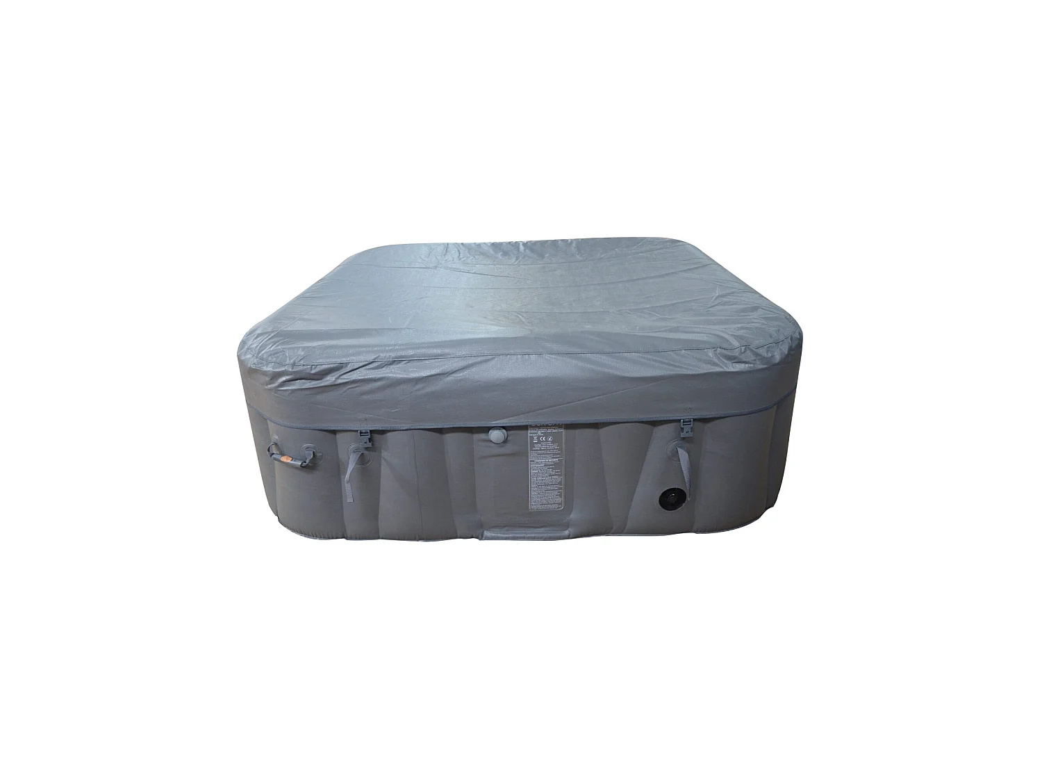 Vierkante 4-persoons opblaasbare spa - Sunspa - Inclusief LED hoofdband - Afmetingen : 155 x 155 cm