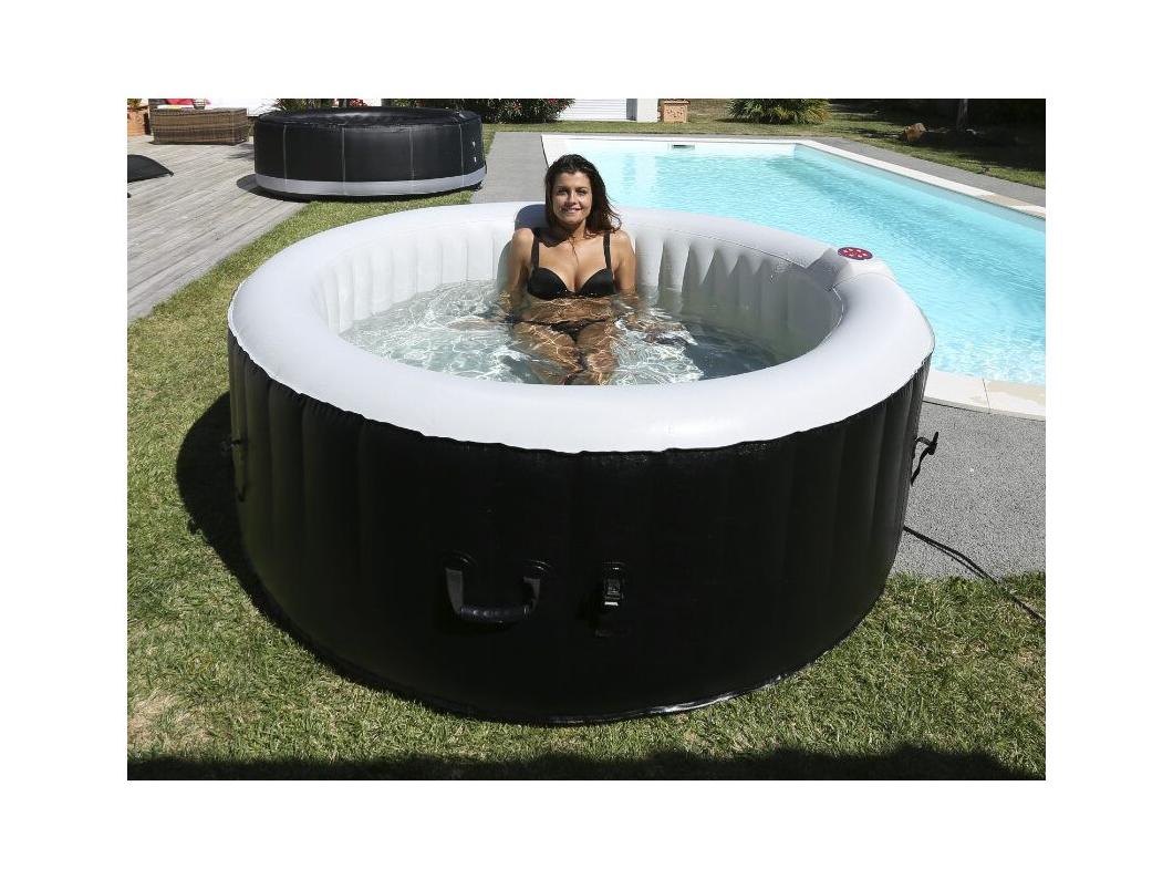 Spa gonflable 6 places rond - Ospazia - Diamètre : 208 cm - Filtre et bâche inclus