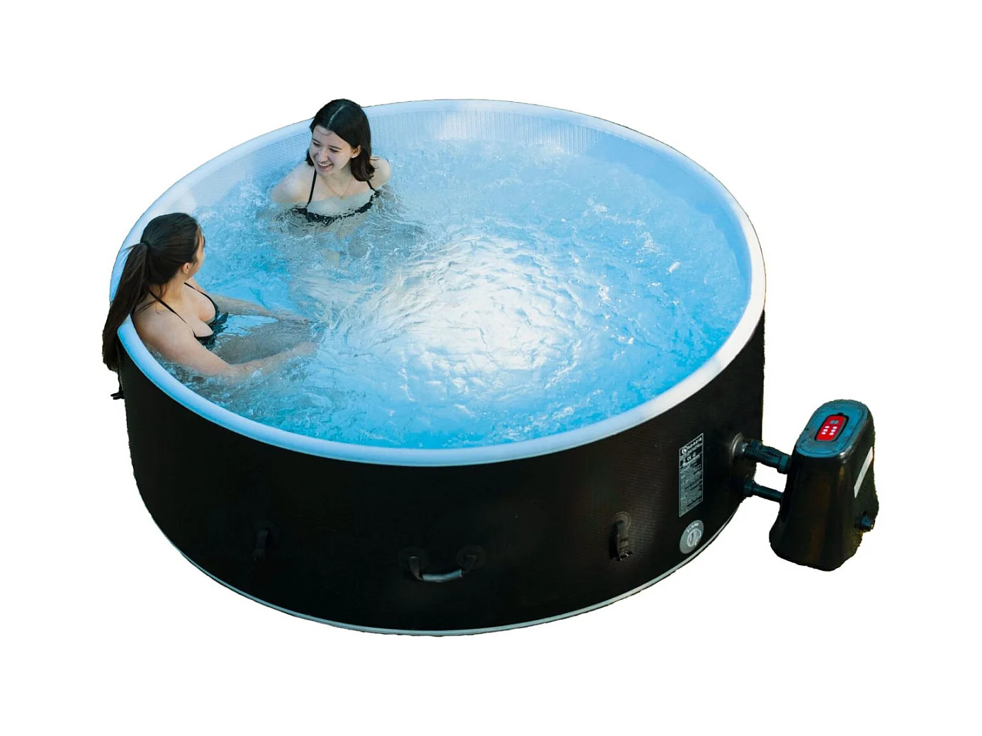 Spa gonflable 6 places rond en Dropstitch - Ospazia - Diamètre : 180 cm - Filtre et bâche inclus