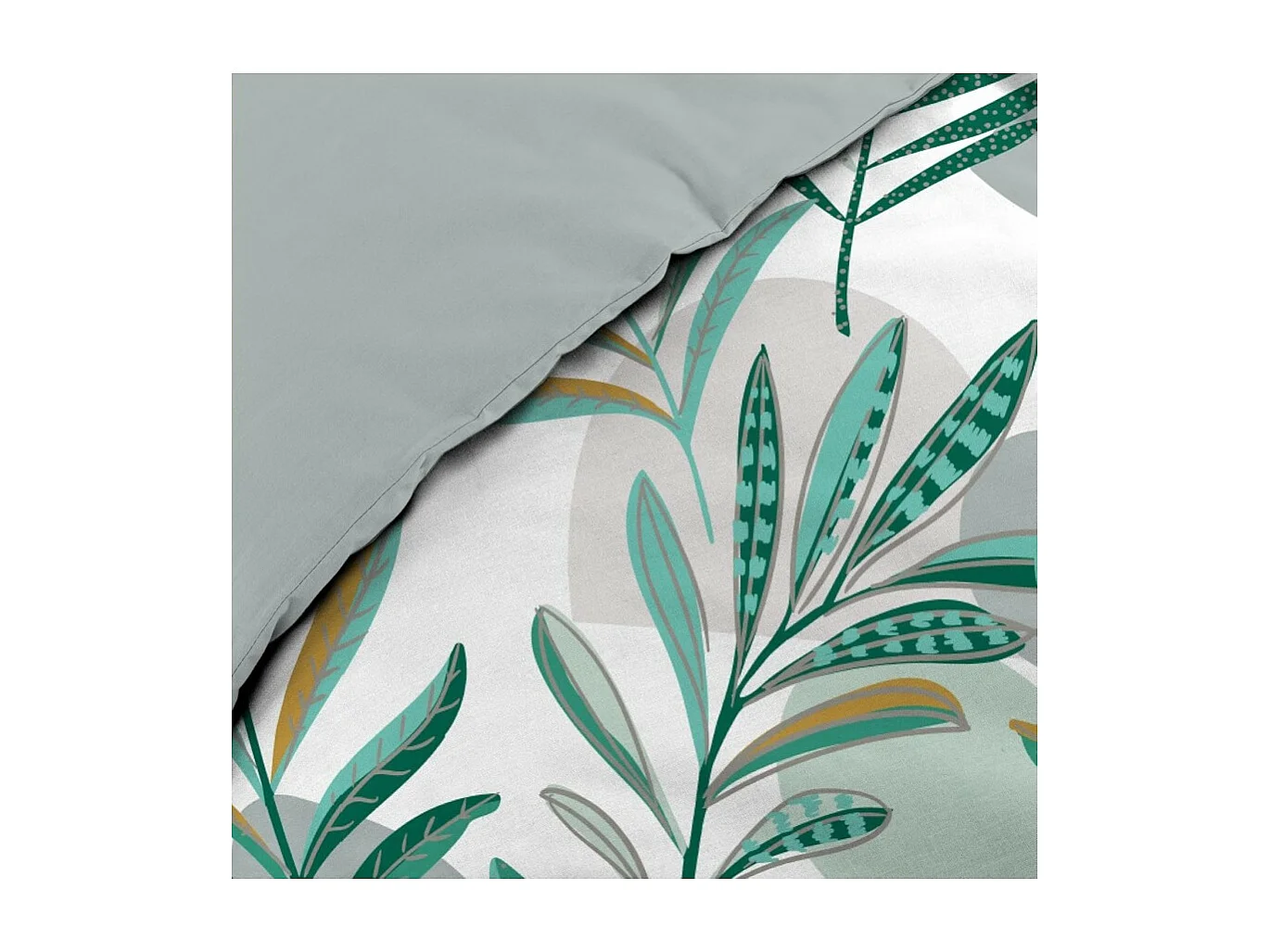 Parure de Lit 3 Pièces "Louna" 240x220cm Vert