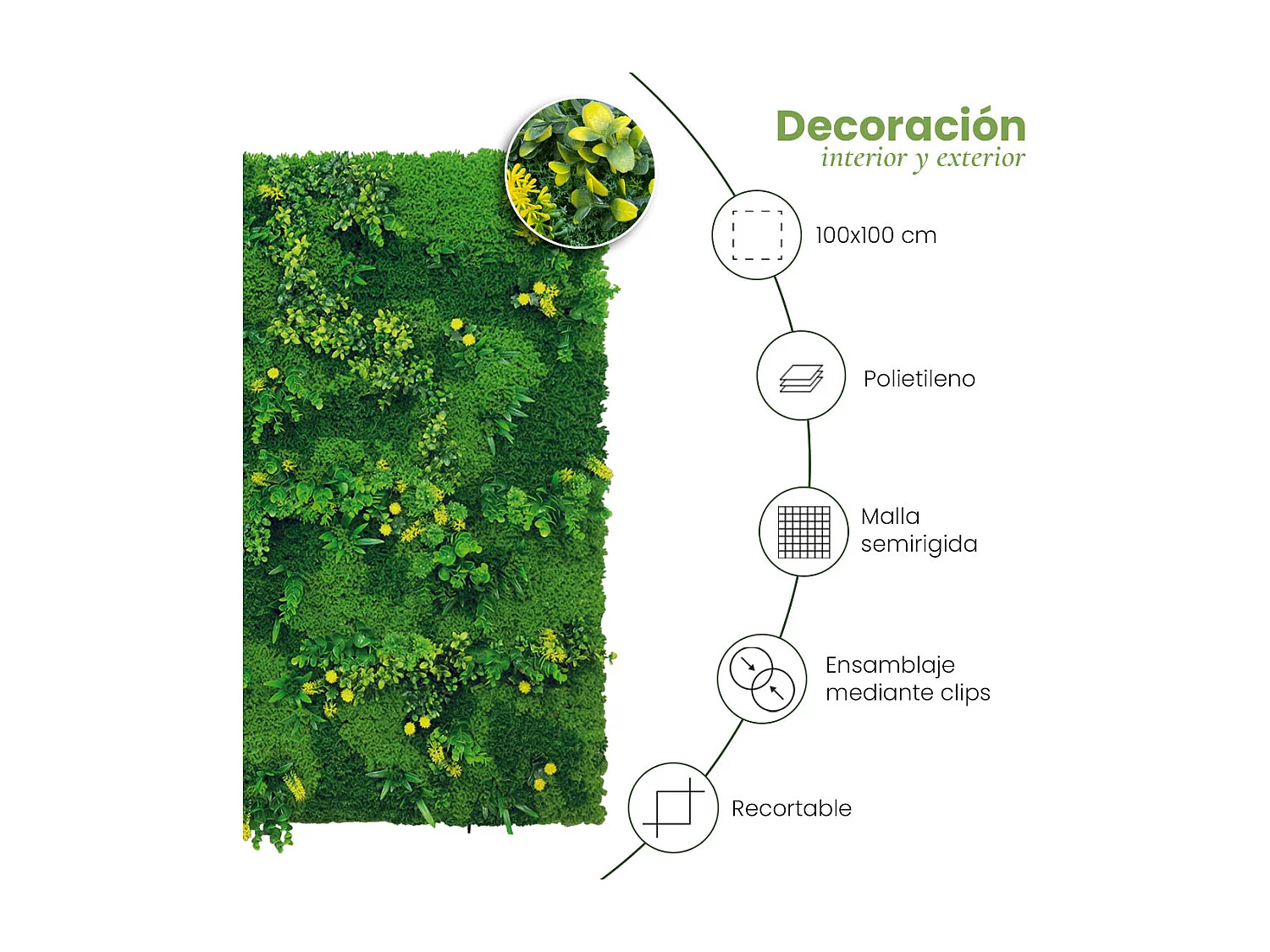 Jardin vertical tundra 100 x 100 nortene
