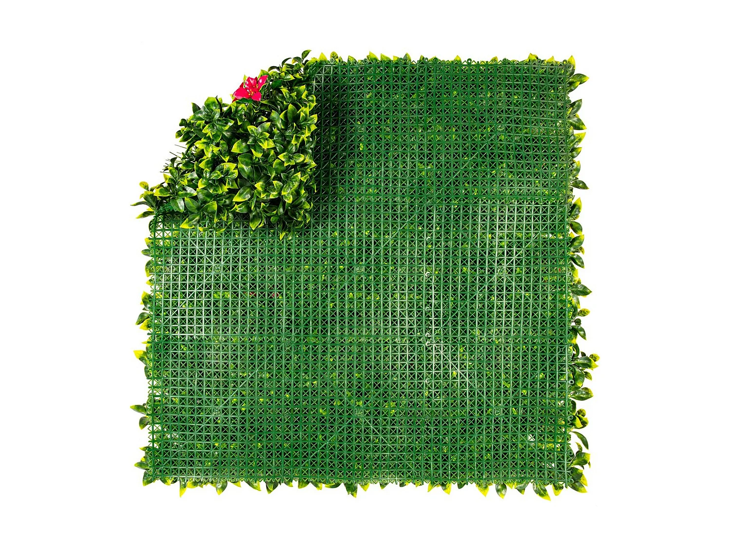 Panneau végétal - " Vertical Villa " - Lot de 4 - 1.00 x 1.00 m - Vert