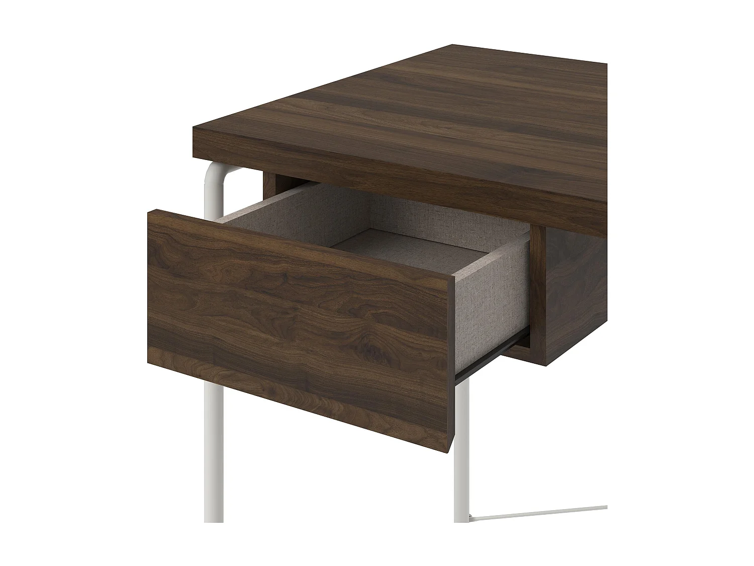 Webster | Bureau d'ordinateur avec 1 tiroir en panneaux alvéolés/agglomérés