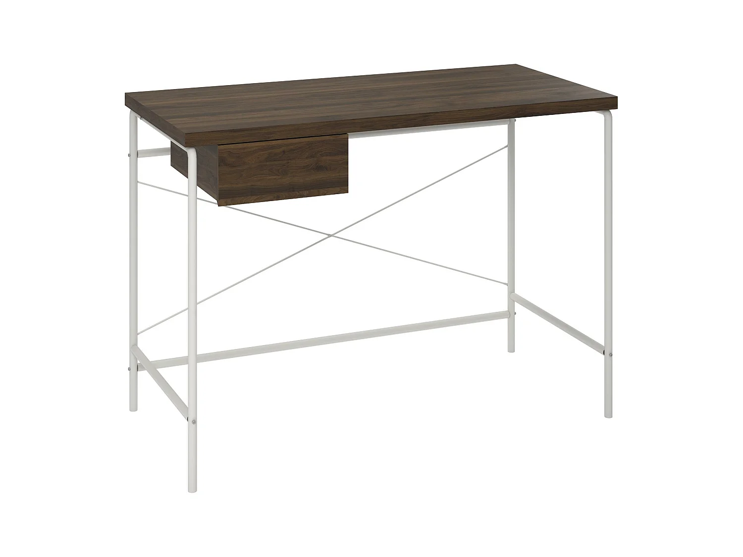 Webster | Bureau d'ordinateur avec 1 tiroir en panneaux alvéolés/agglomérés