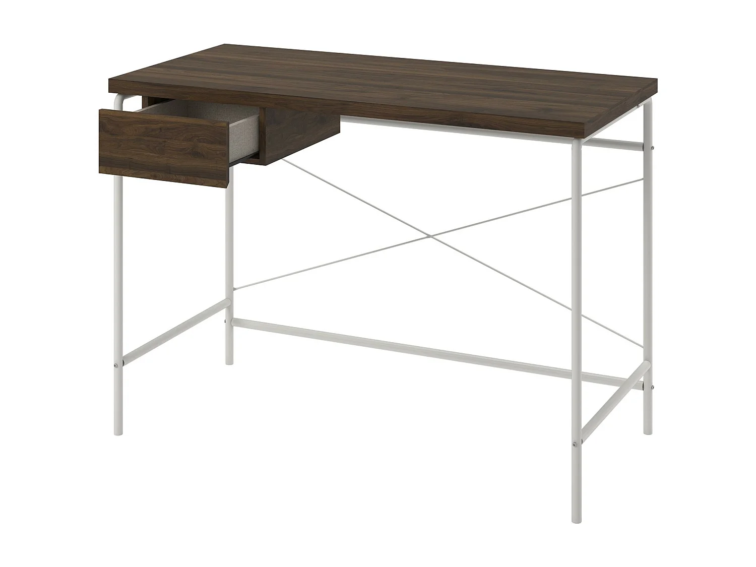 Webster | Bureau d'ordinateur avec 1 tiroir en panneaux alvéolés/agglomérés