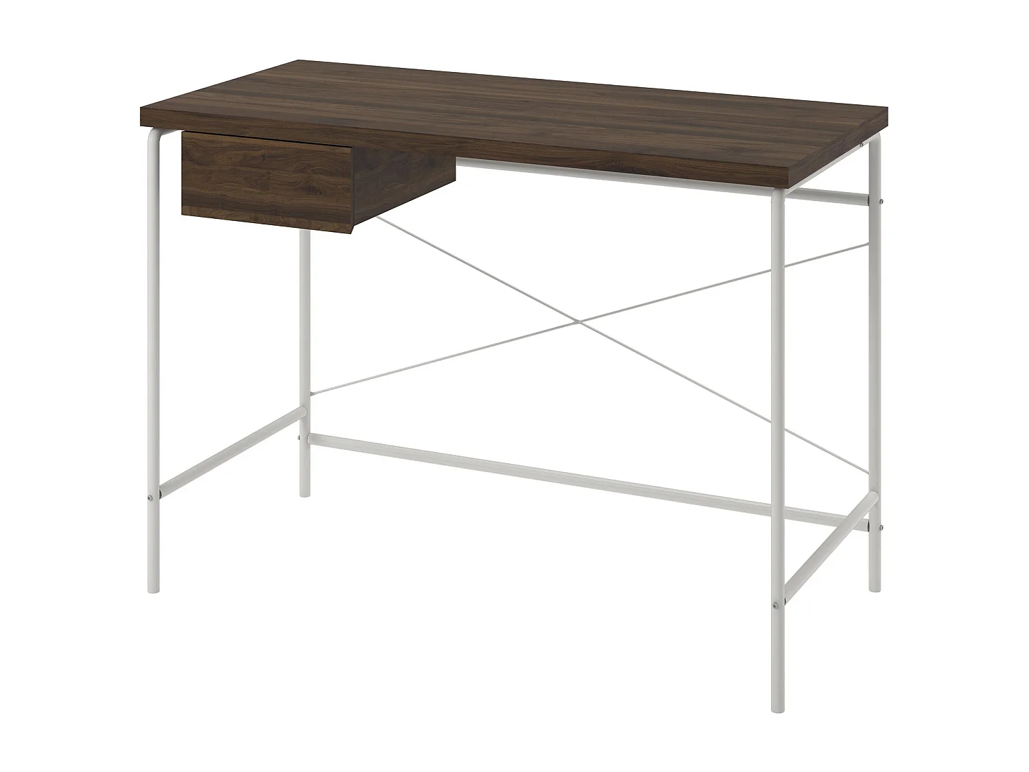 Webster | Bureau d'ordinateur avec 1 tiroir en panneaux alvéolés/agglomérés