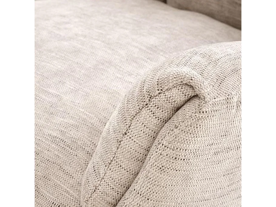 Fauteuil confort pivotant en tissu beige Marx