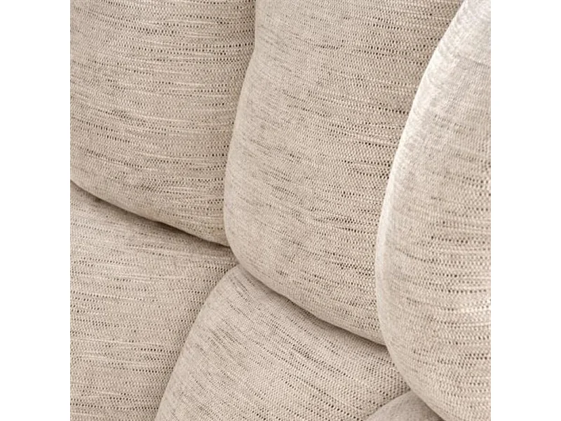 Fauteuil confort pivotant en tissu beige Marx