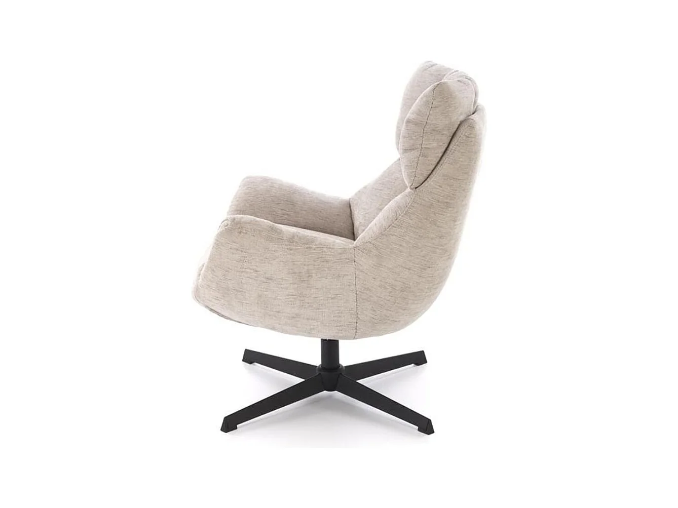 Marx sillón de tela beige giratorio confort