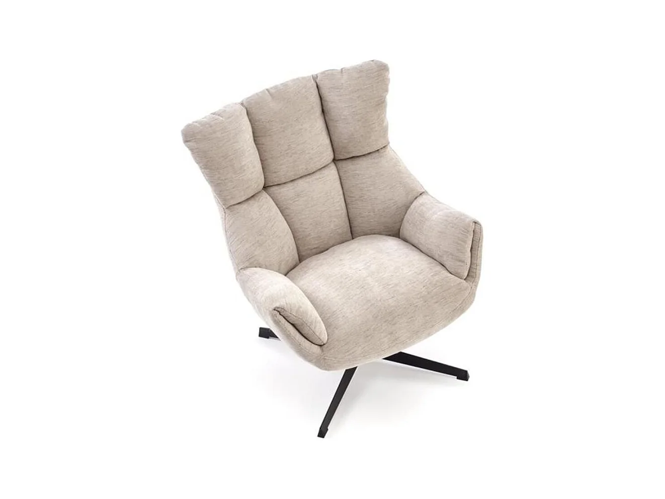 Marx sillón de tela beige giratorio confort