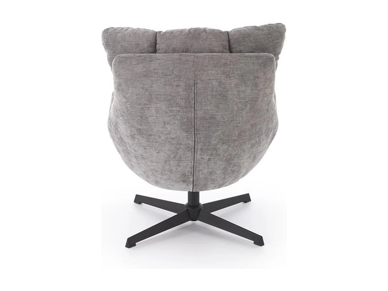Fauteuil design pivotant gris en tissu Marx