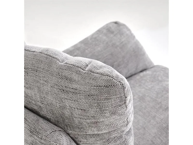 Fauteuil design pivotant gris en tissu Marx