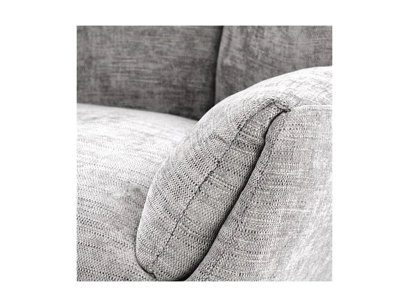 Sillón giratorio de diseño gris en tejido Marx