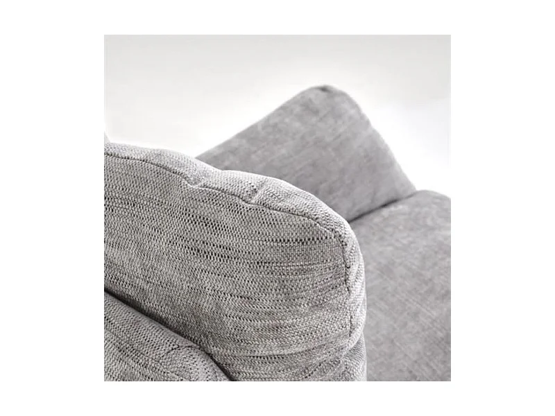 Sillón giratorio de diseño gris en tejido Marx