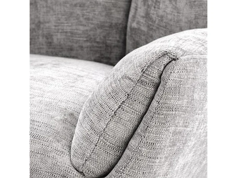 Sillón giratorio de diseño gris en tejido Marx