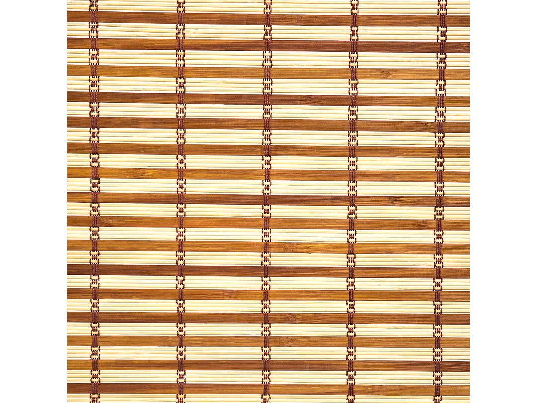 Estor de madera Bombai natural marrón oscuro 120x200 cm con regulación de altura, decoración e intimidad