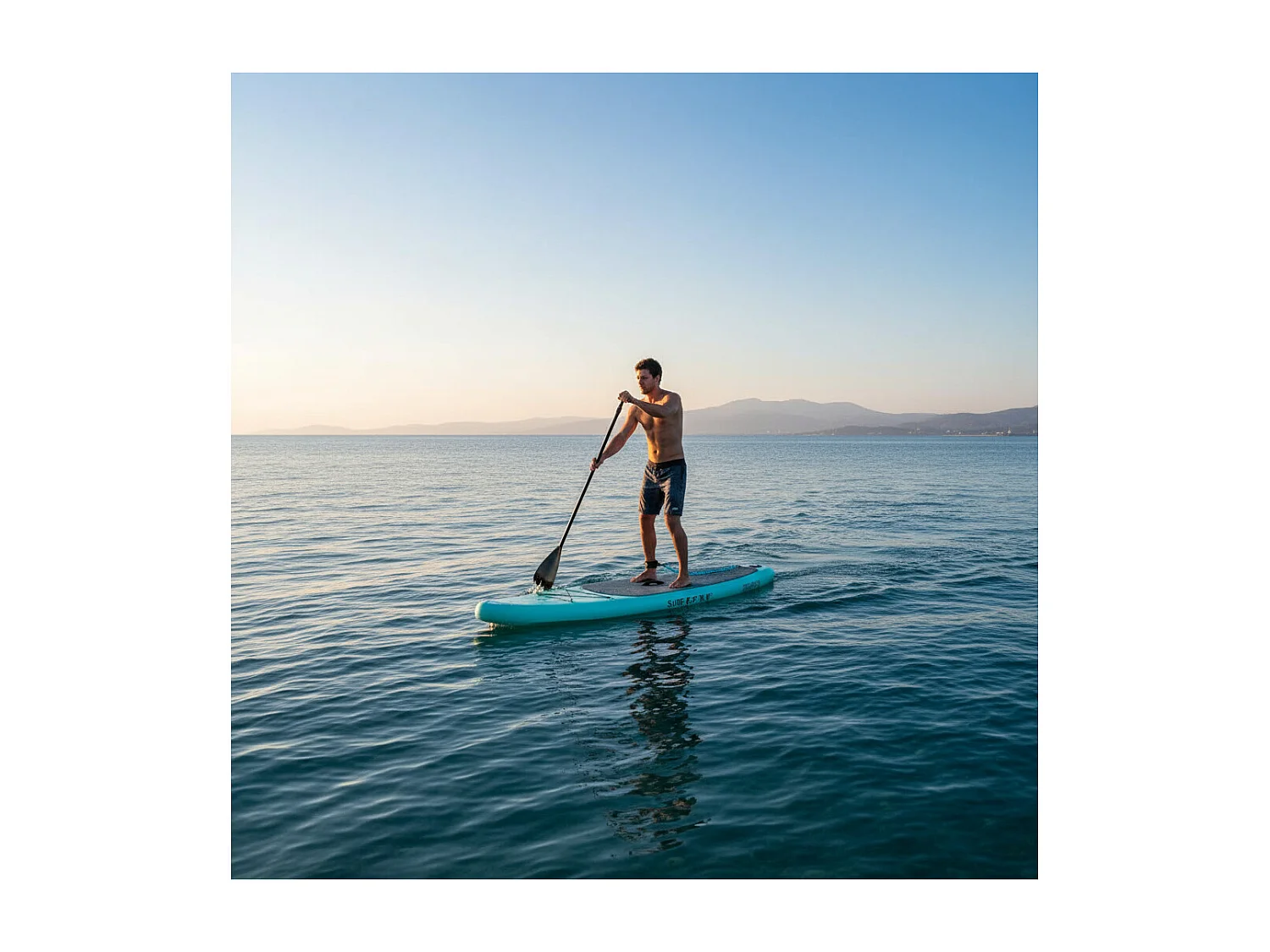 Aufblasbares Paddle - Surftrip - Aus Dropstitch - Mit Tragetasche - Maße: 275 x 76 x 15 cm