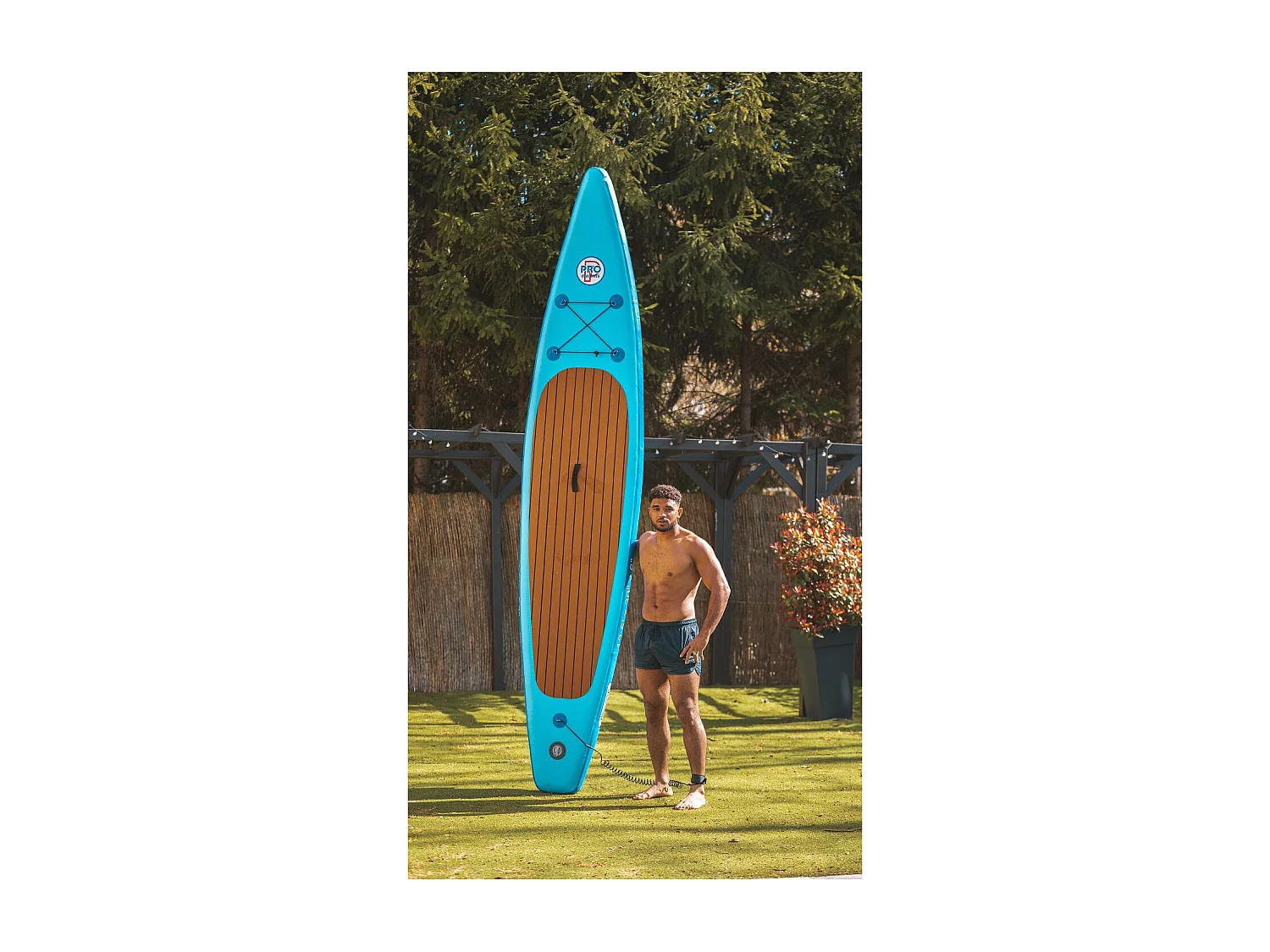 Aufblasbares Paddle - Surftrip - Aus Dropstitch - Mit Tragetasche - Maße: 275 x 76 x 15 cm