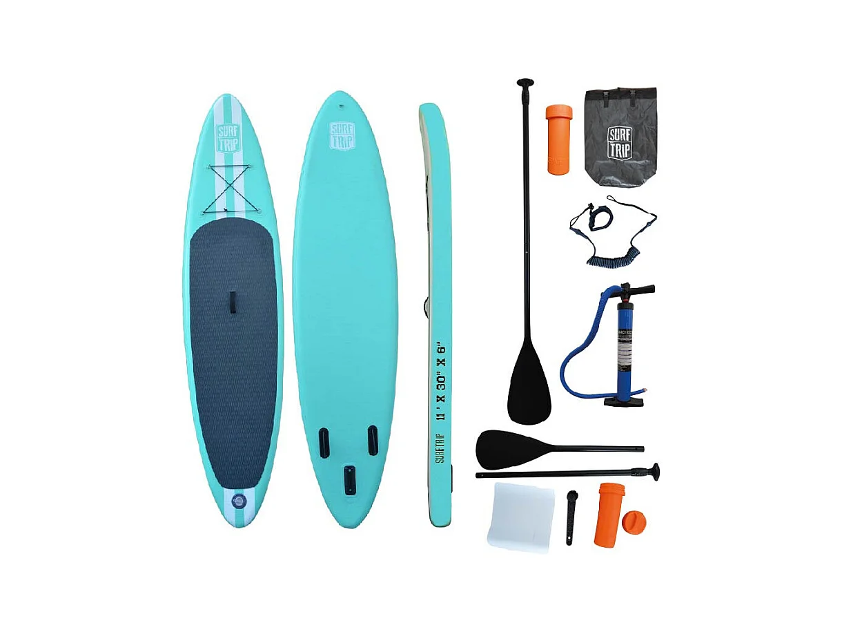 Opblaasbare peddel - Surftrip - In dropstitch - Met draagtas - Afmetingen: 275 x 76 x 15 cm