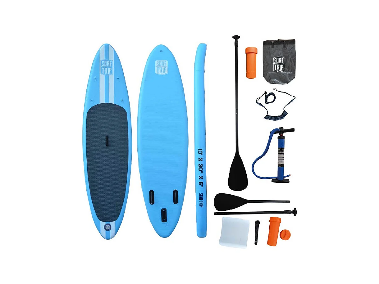 Opblaasbare peddel - Surftrip - In dropstitch - Met draagtas - Afmetingen : 305 x 76 x 15 cm