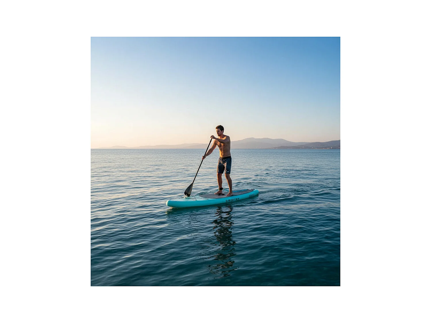 Paddle gonflable - Surftrip - En dropstitch - Avec sac de transport - Dimensions : 305 x 76 x 15 cm