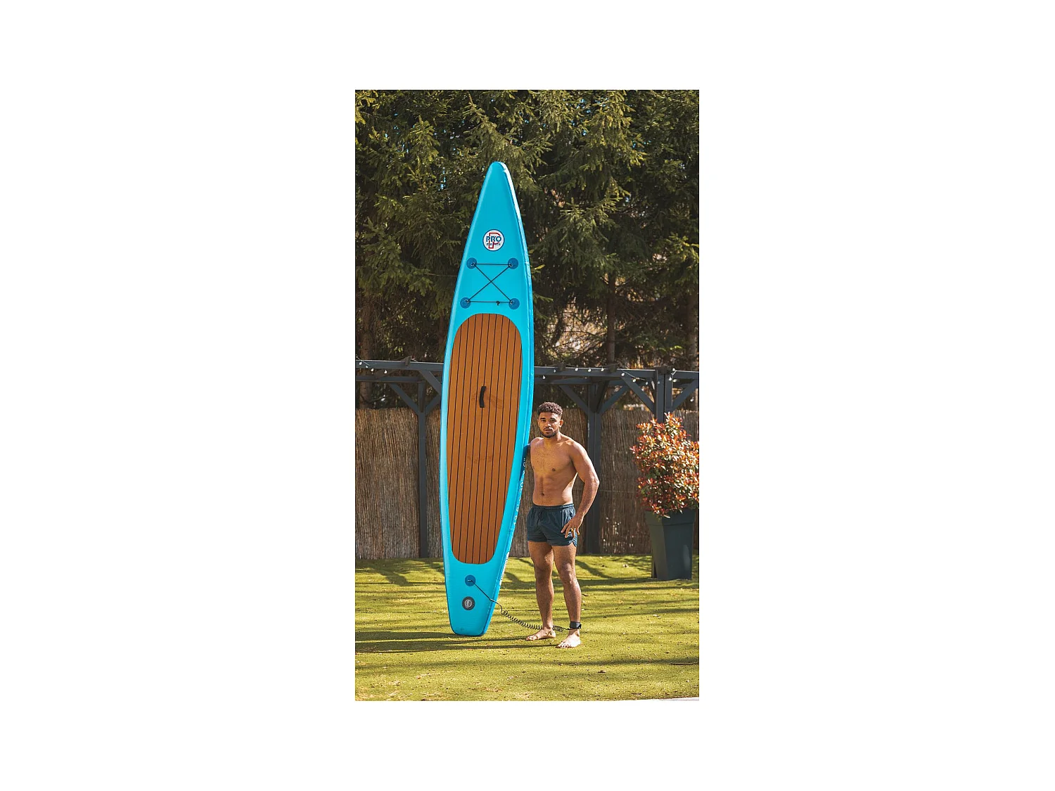 Paddle gonflable - Surftrip - En dropstitch - Avec sac de transport - Dimensions : 305 x 76 x 15 cm