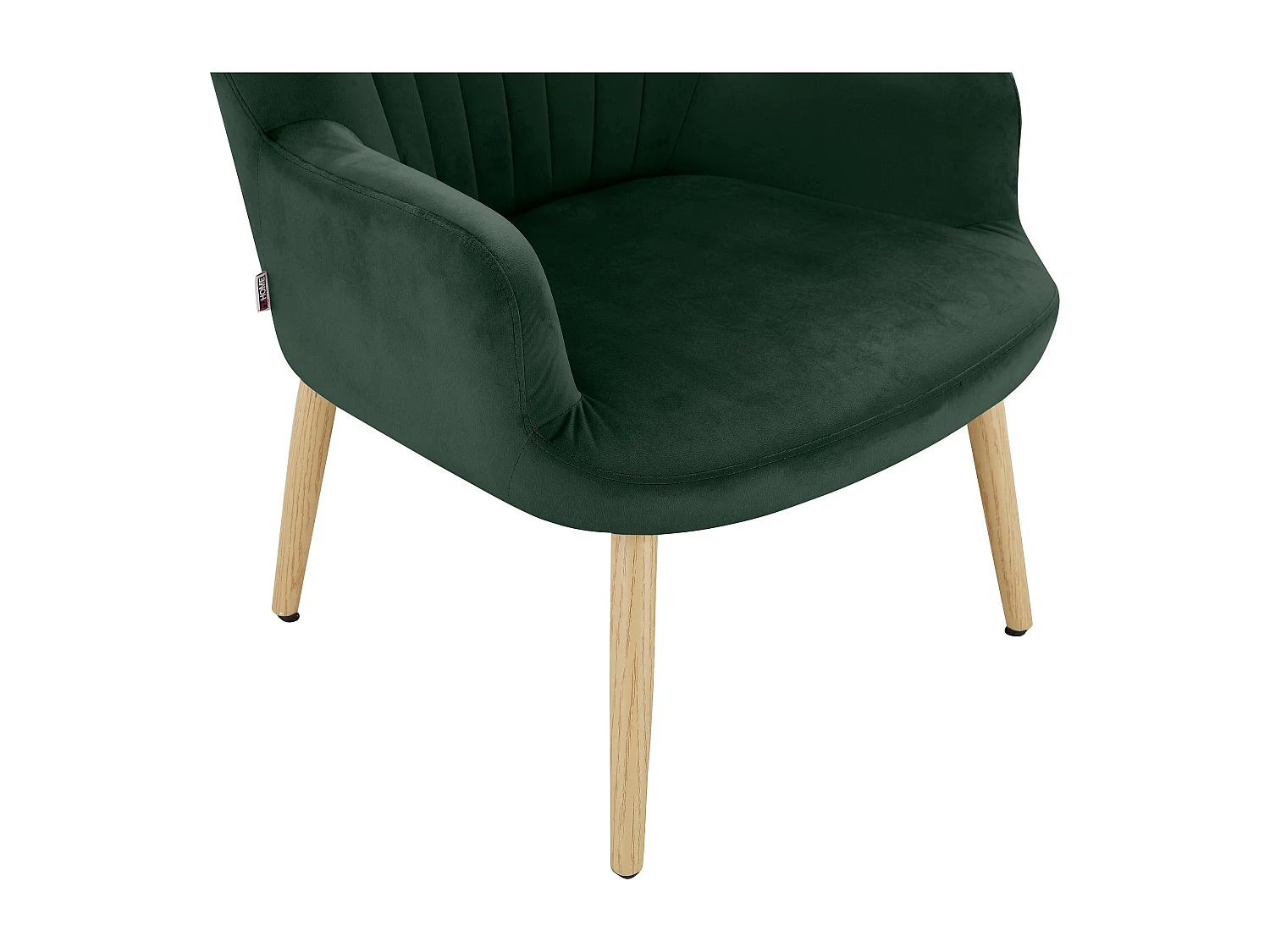 Kiki | Fauteuil en velours vert foncé