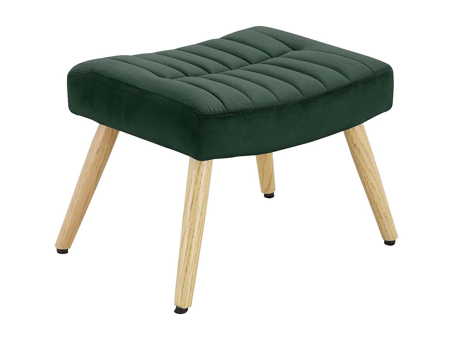 Kiki | Fauteuil en velours vert foncé