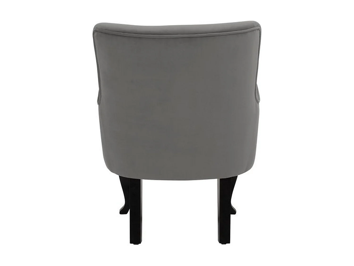 Dallas | Fauteuil + kruk in fluweel grijs